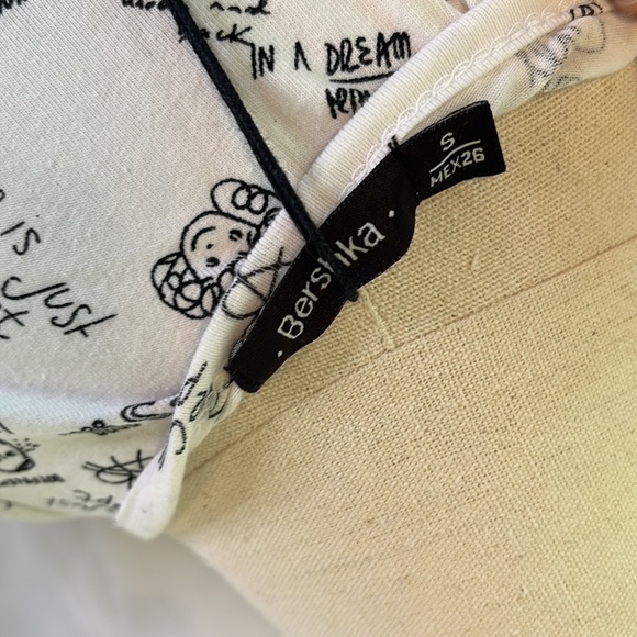 NWT Bershka Cute Graffiti Bodysuit - Picture 7 of 7